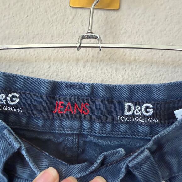 Dolce & Gabbana D&G Straight Leg Blue Denim Jeans Size 30 / IT 44 - Picture 4 of 6